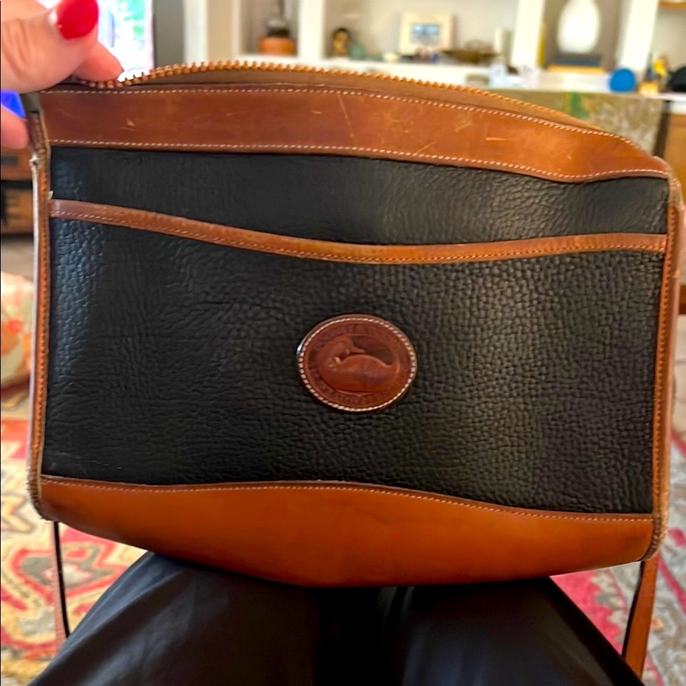 Classic Black and Brown Leather Dooney and Bourke Bag